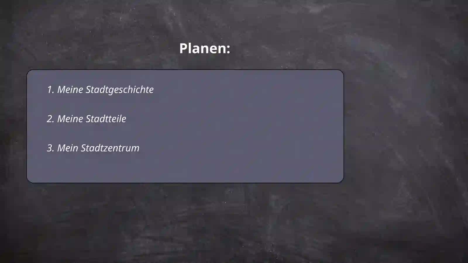 Planen 2