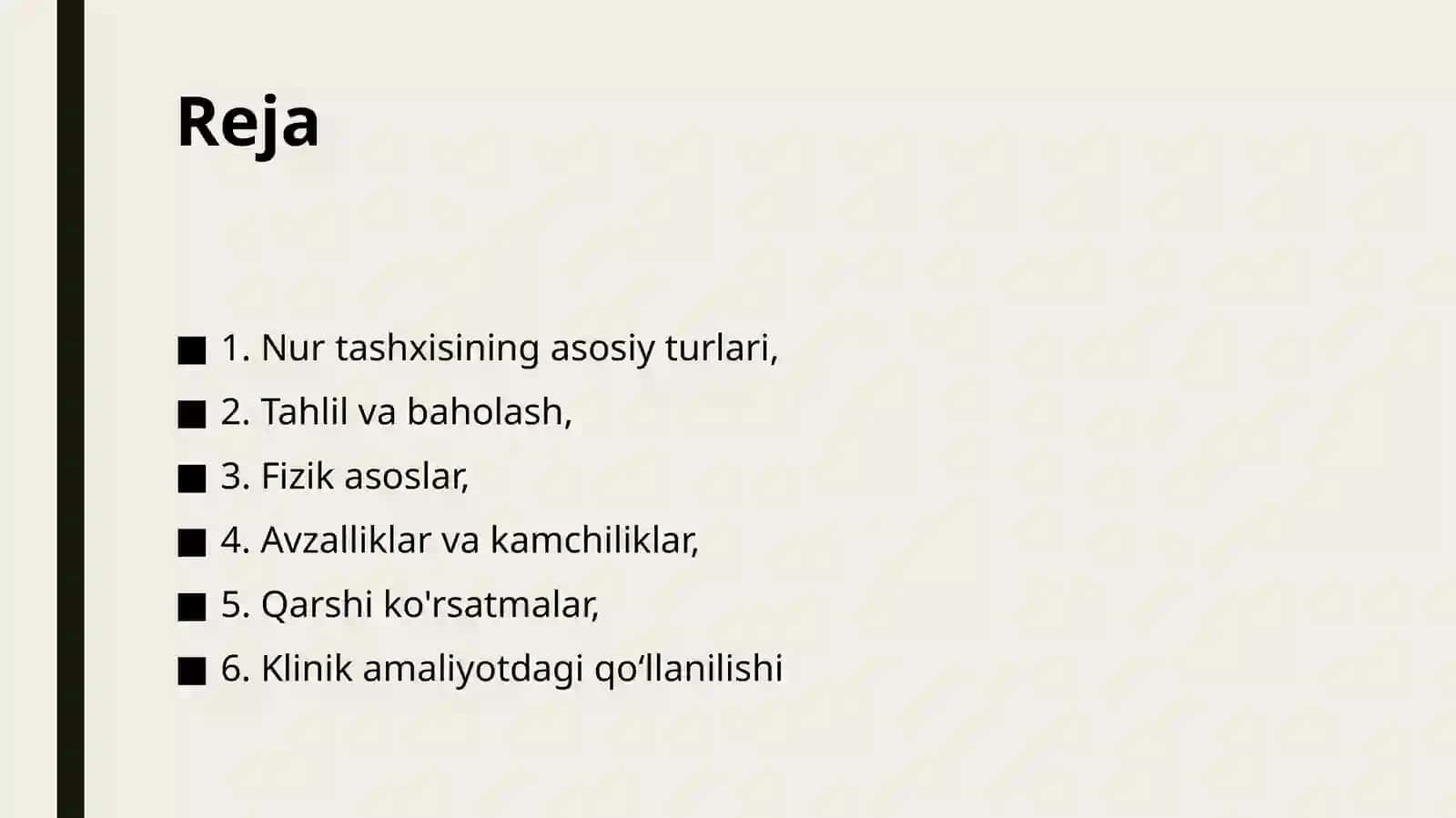 Nur tashxisi usullari 2