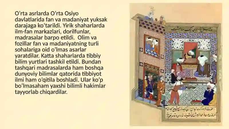 Xorazmshohlar davrda tibbiyot 2