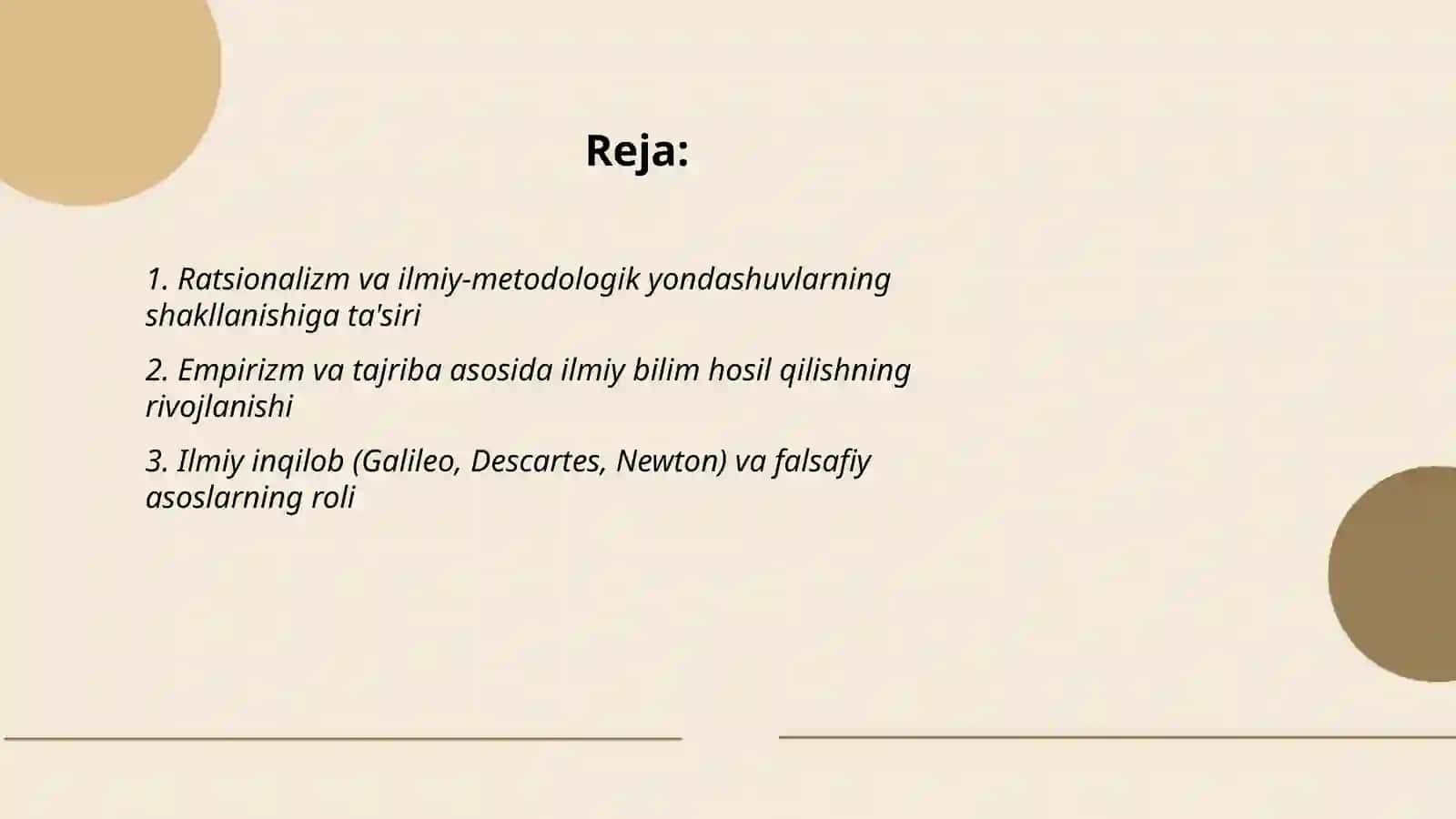 G'arb falsafasining ustuvor yo'nalishlari va ularning fan taraqqiyotiga fa'siri 2