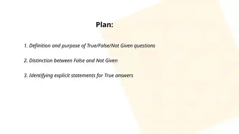 True/False/Not Given questions 2