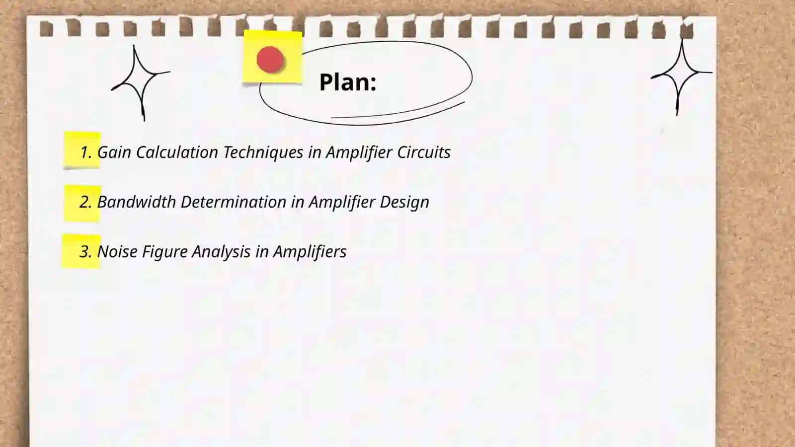 Amplifier circuit parameters research and calculation 2