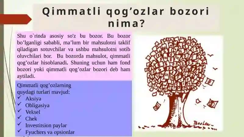 Qimmatli qog’ozlar bozori 2