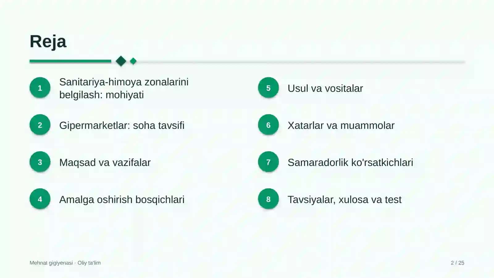 Gipermarketlarda sanitariya-himoya zonalarini belgilash 2