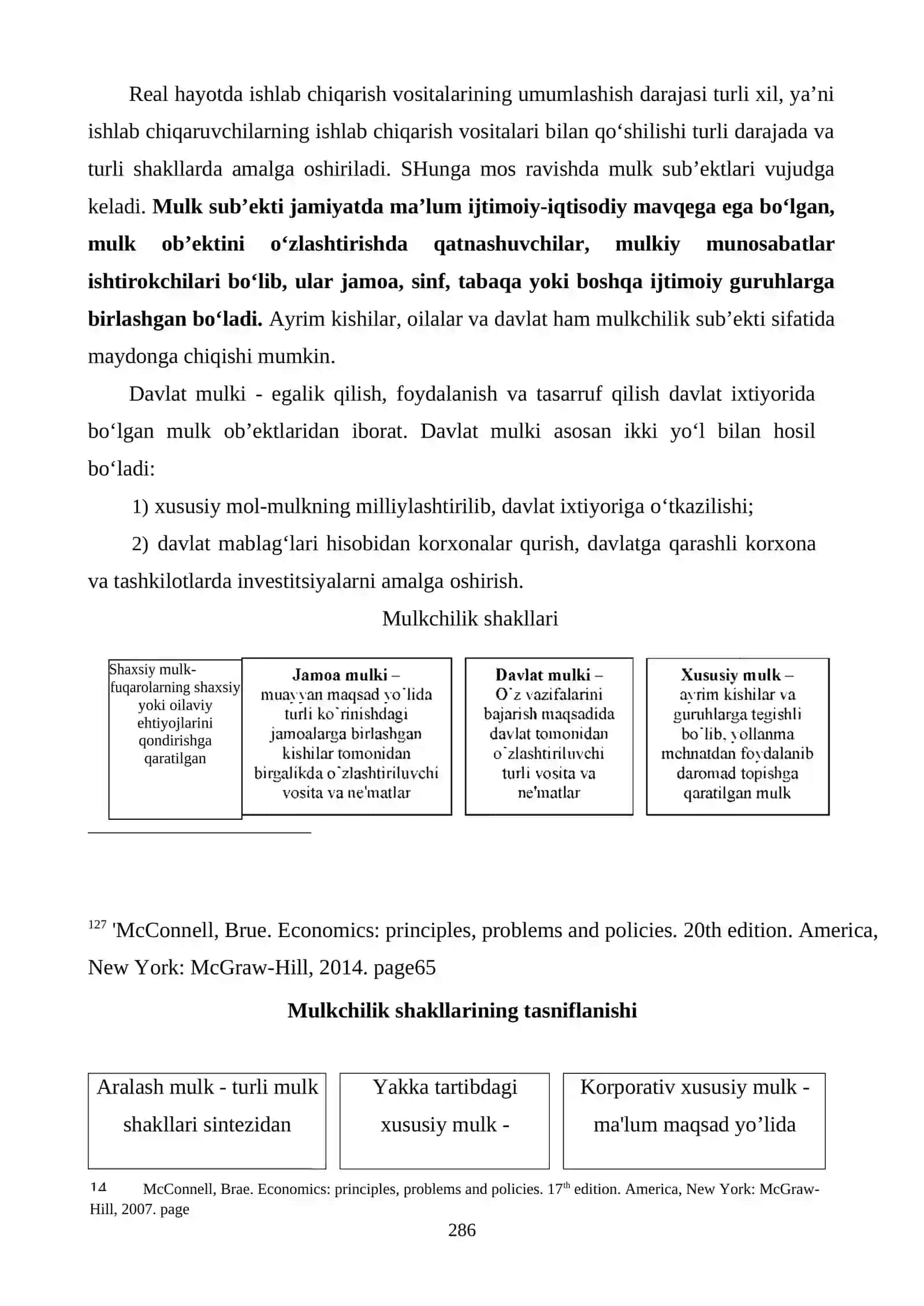 Mulkchilik shakllari va mulkchilik munosabatlari 2