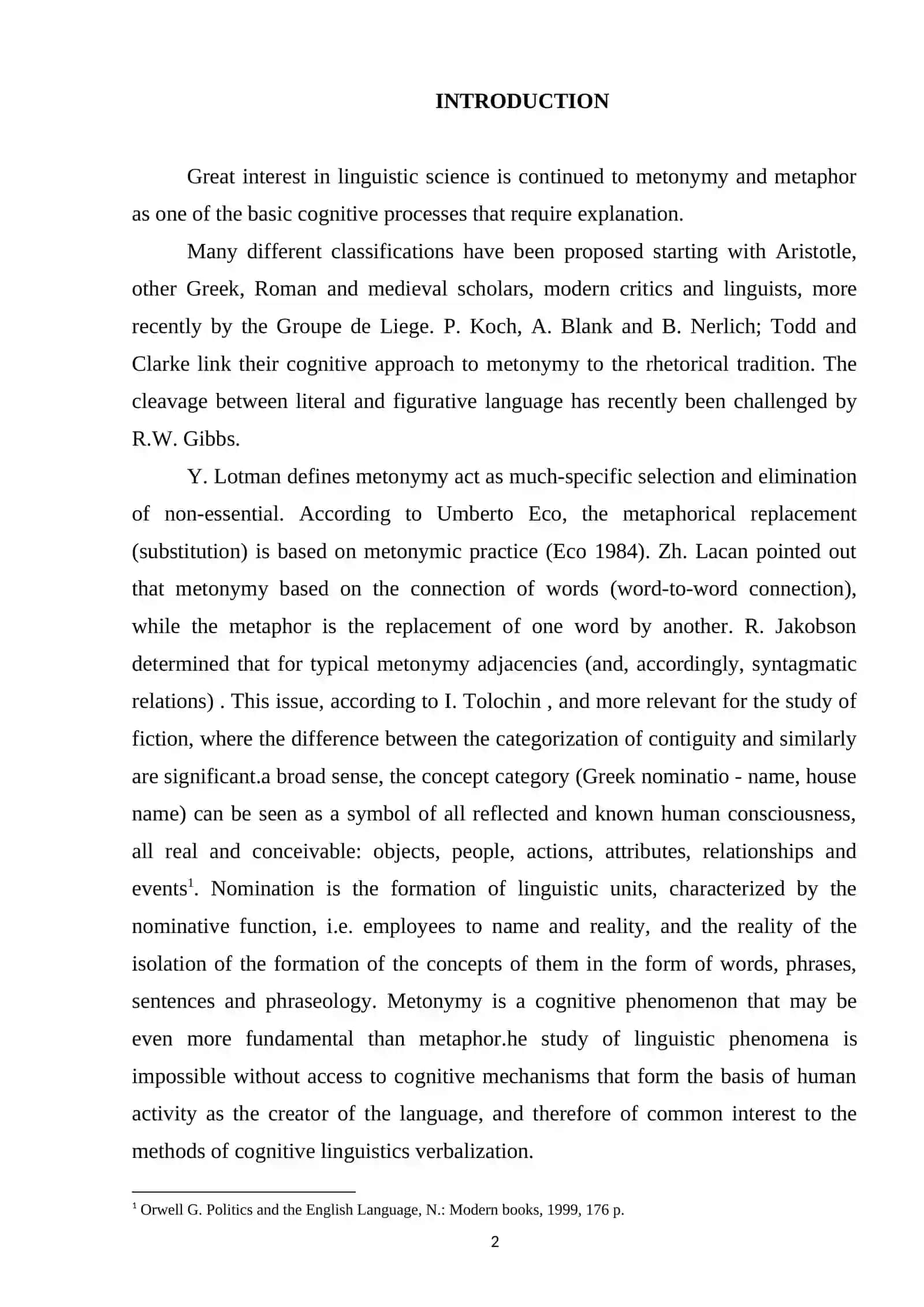 COMPARATIVE STUDY OF METAPHOR METONYMY 2