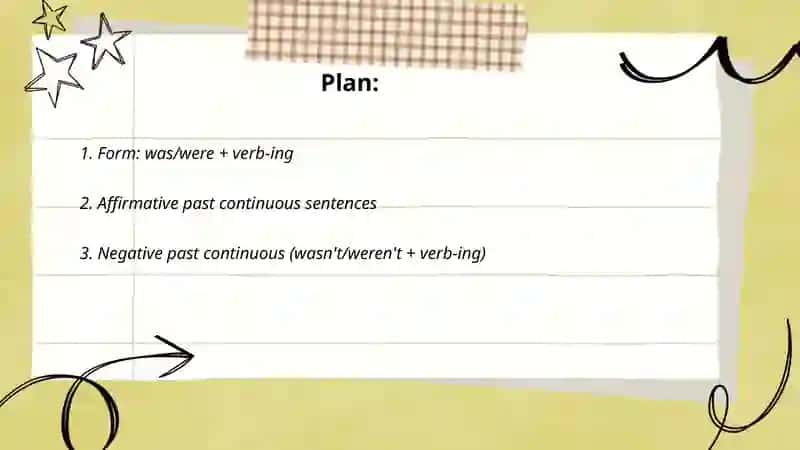 Past continuous 2