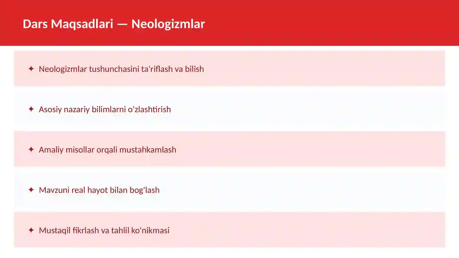 O'zbek Tili Arxaizmlar Dars Ishlanmasi 2