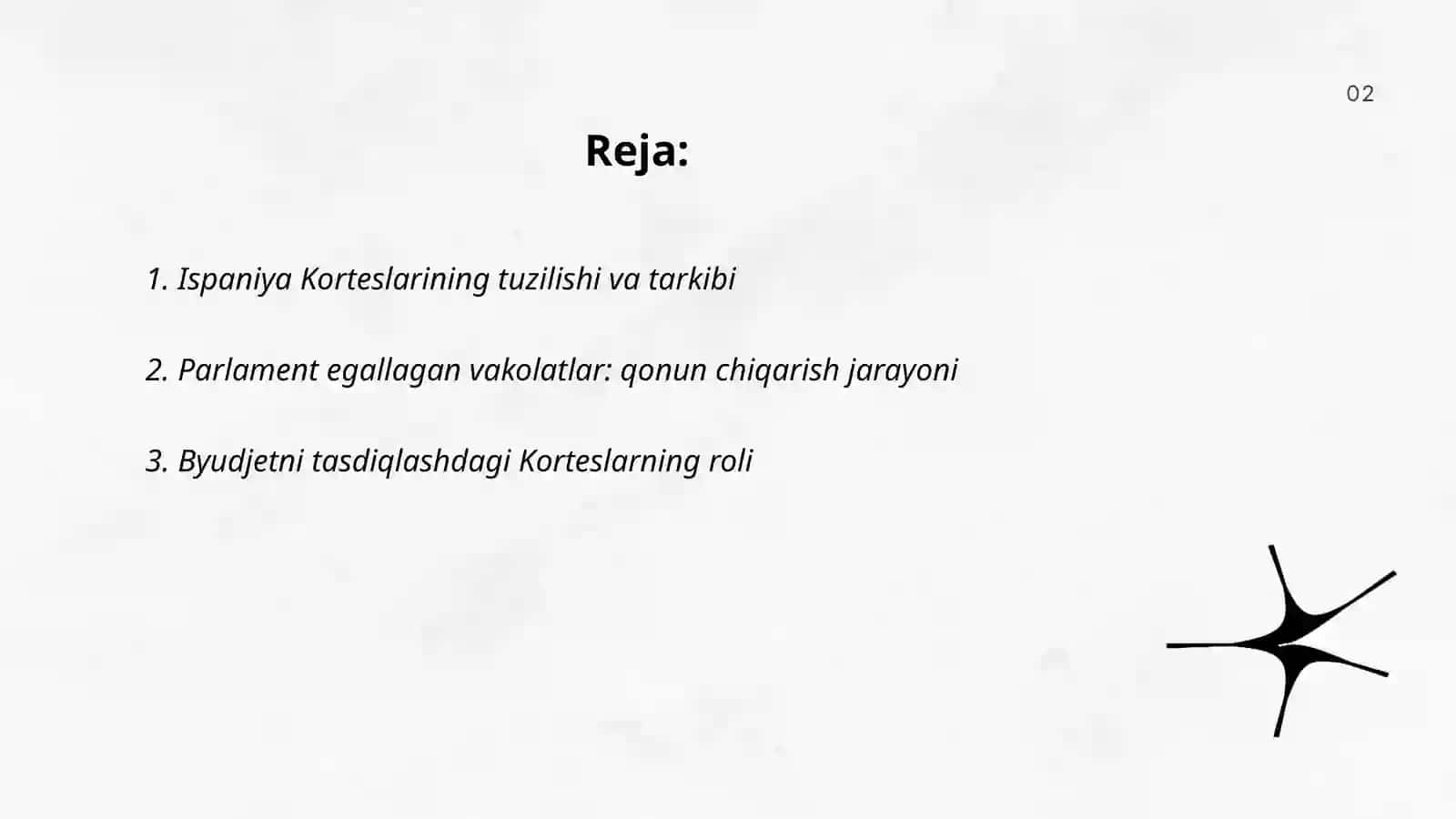 Ispaniya Korteslarining faoliyati 2