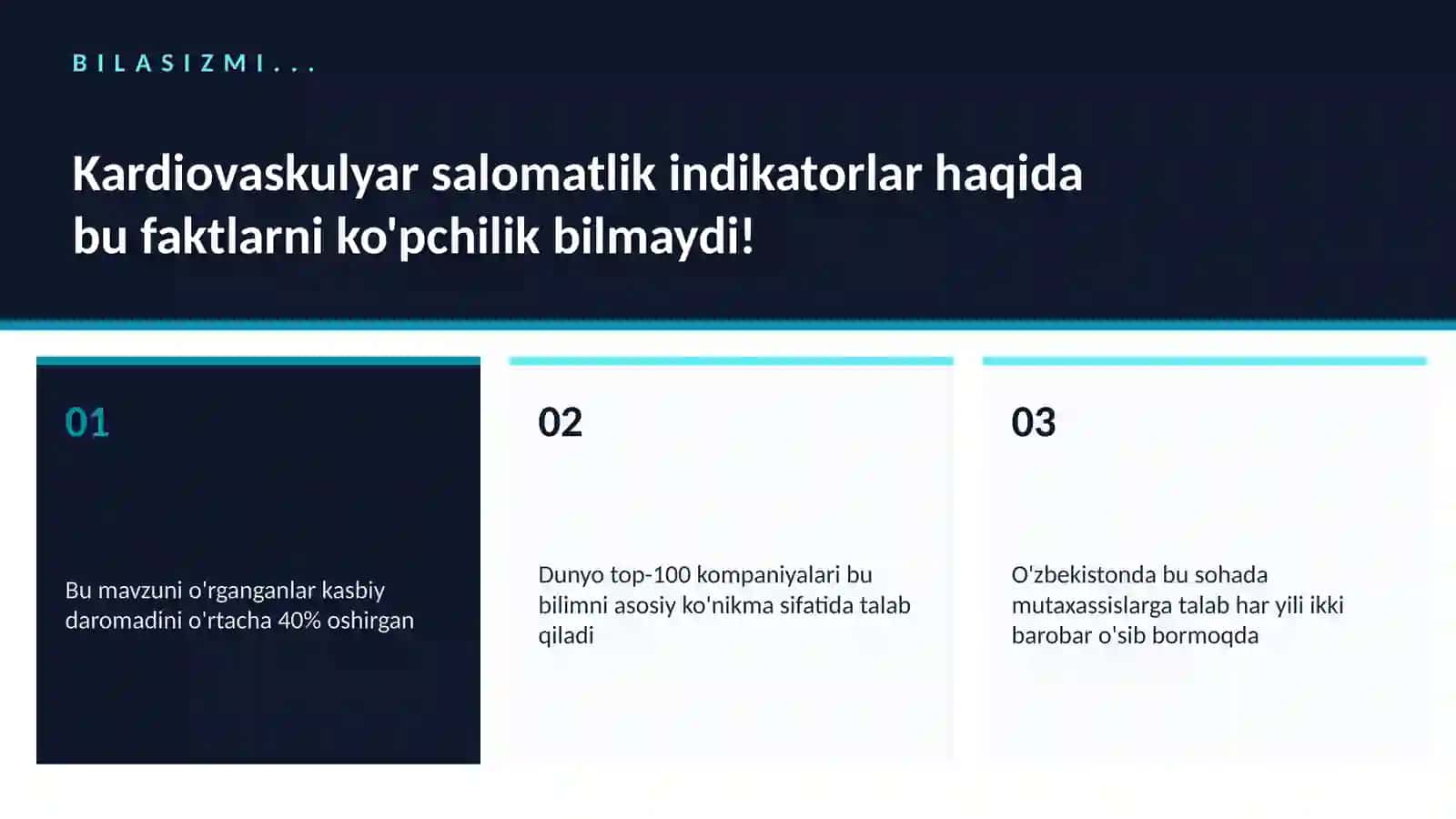 Kardiovaskulyar salomatlik indikatorlar 2