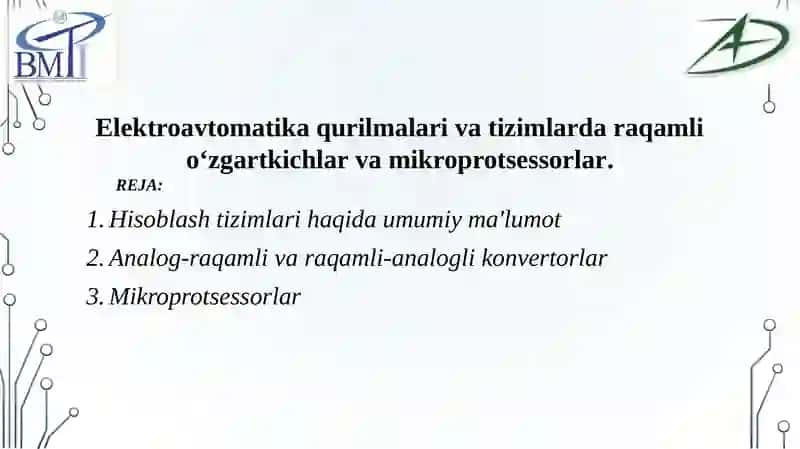 Elektroavtomatika 2