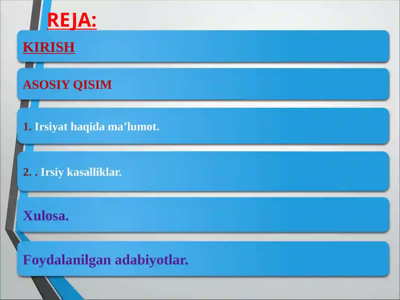 Irsiy kasalliklar 2