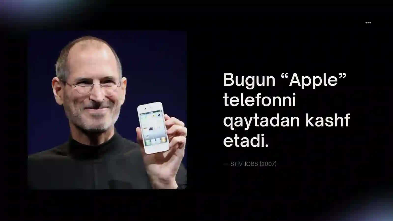 iPhone: Dunyoni o'zgartirgan qurilma 2
