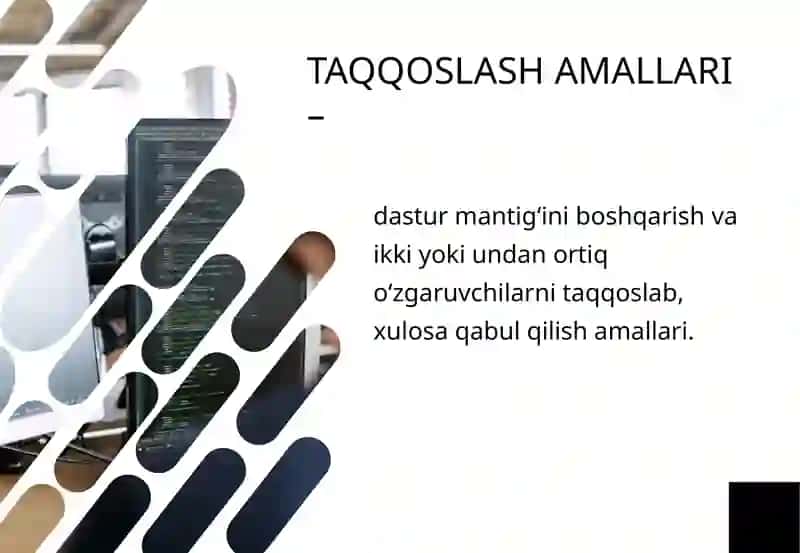 PYTHONDA MANTIQIYMASALALARNI DASTURLASH 2