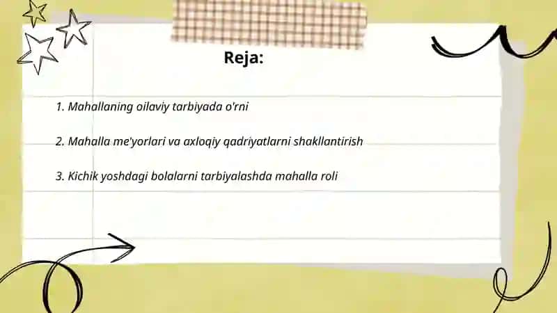 Mahalla tarbiyasi 2
