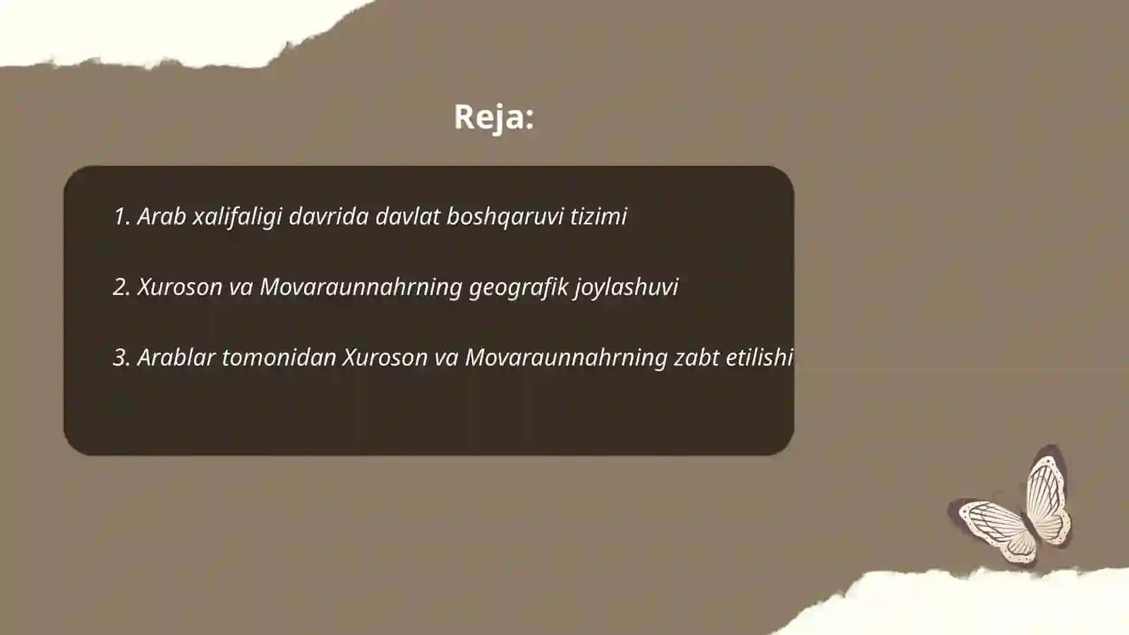 Arab Xalifaligi davrida Xuroson va Movaraunnahr 2
