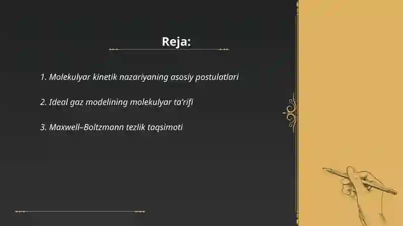 Molekulyar kinetik nazariya 2