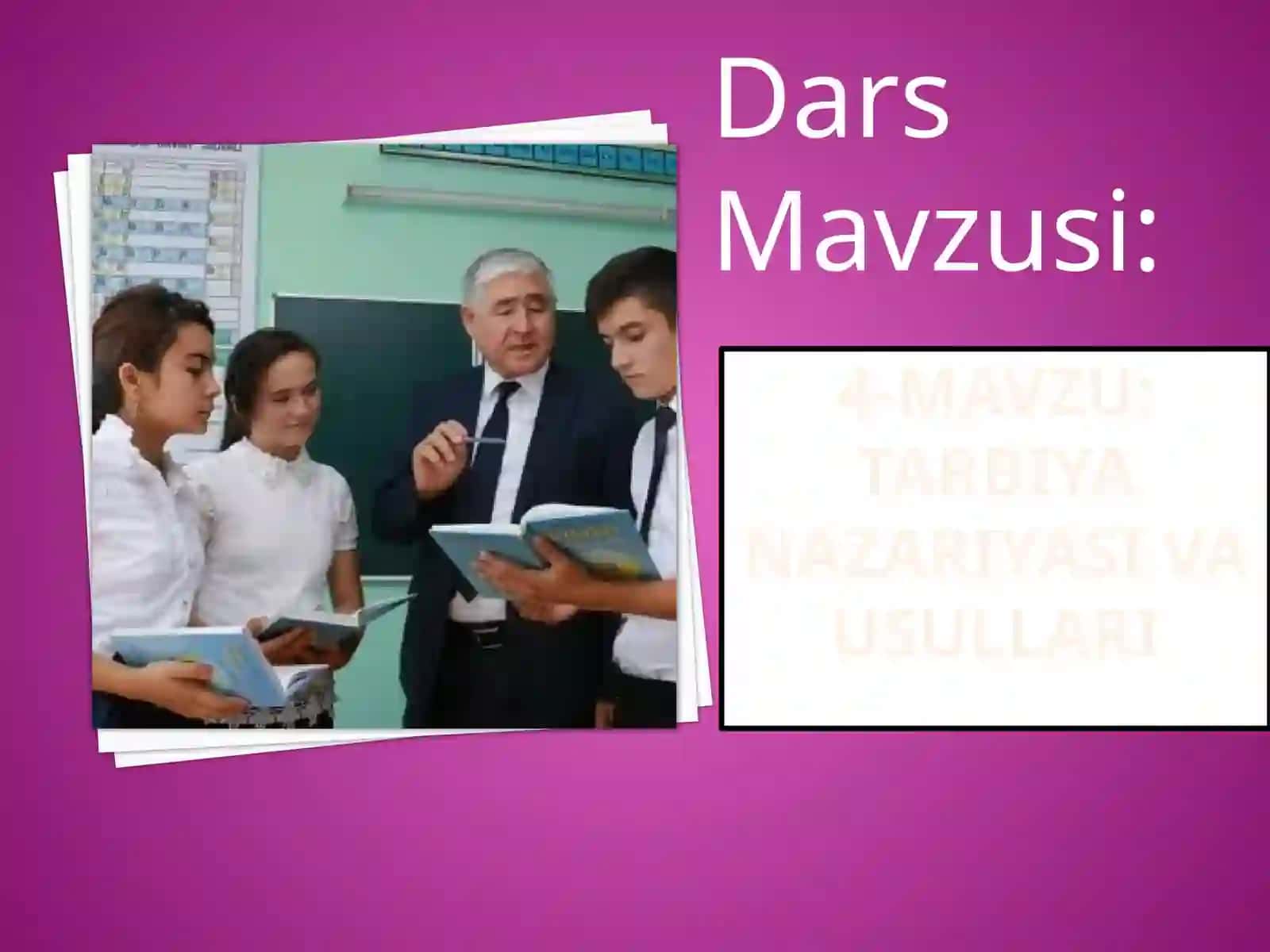 Tarbiya nazariyasi 2