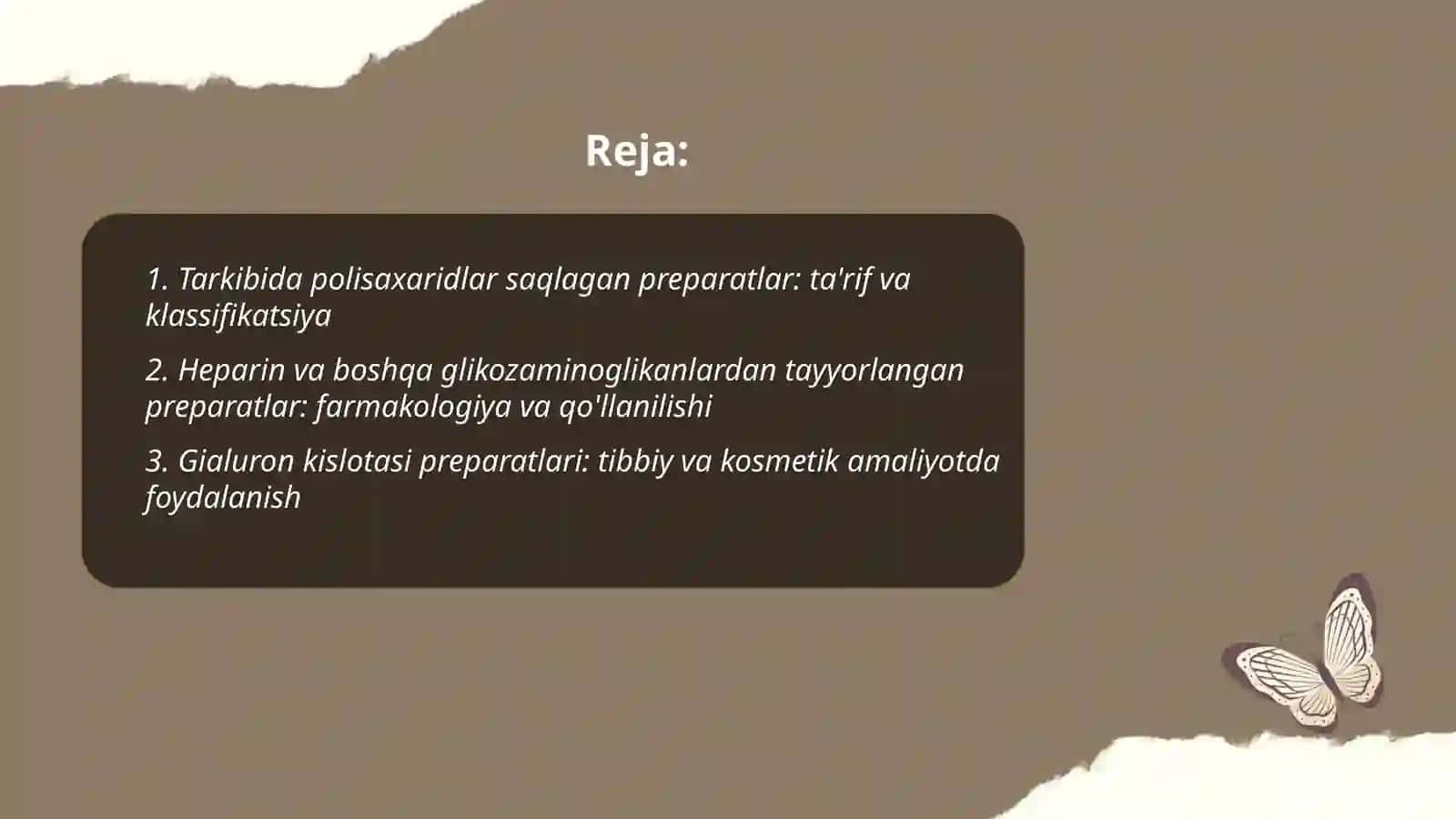 Tarkibida polisaxaridlar saqlagan preparatlar 2