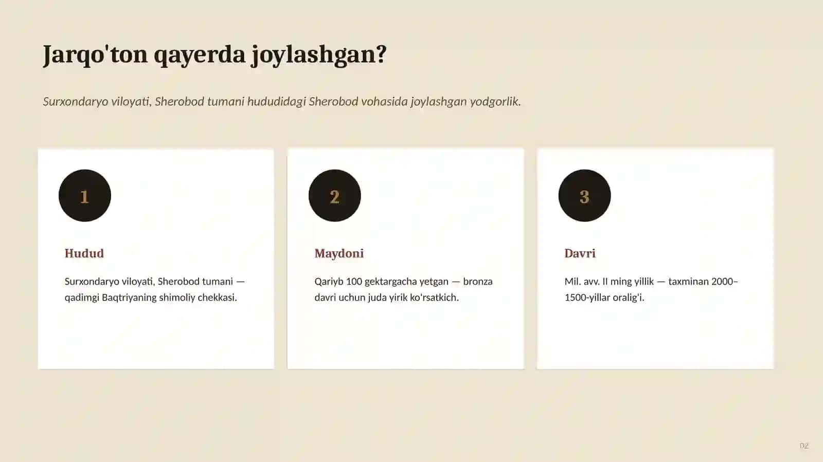 BRONZA DAVRI MARKAZIY OSIYOSI 2