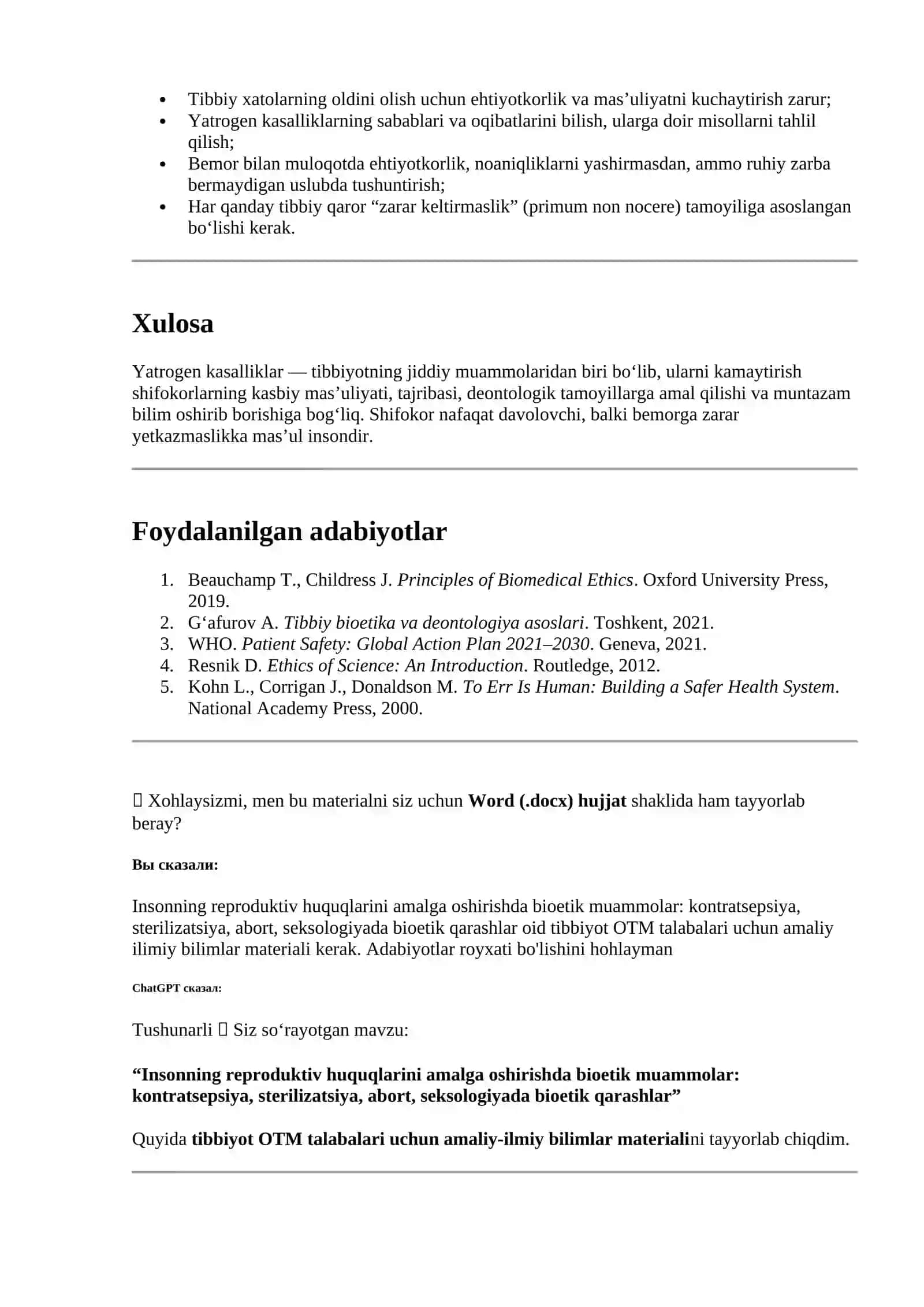 Yatrogen kasalliklar 2