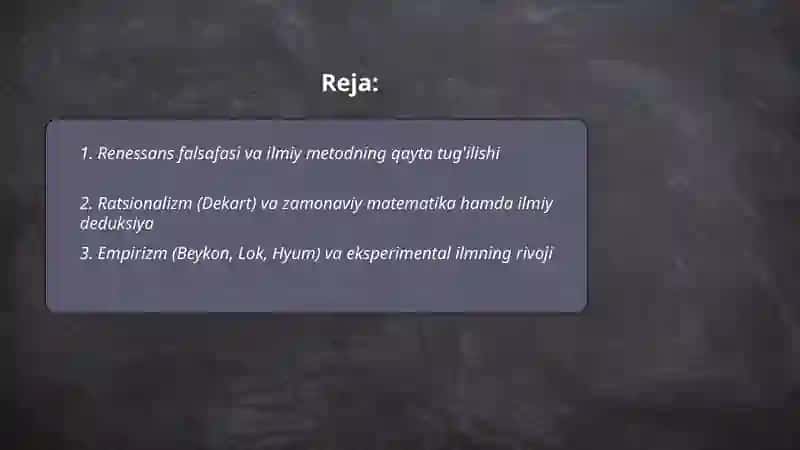 G'arb falsafasining ustuvor yo'nalishlari va ularning fan taraqqiyotiga ta'siri 2