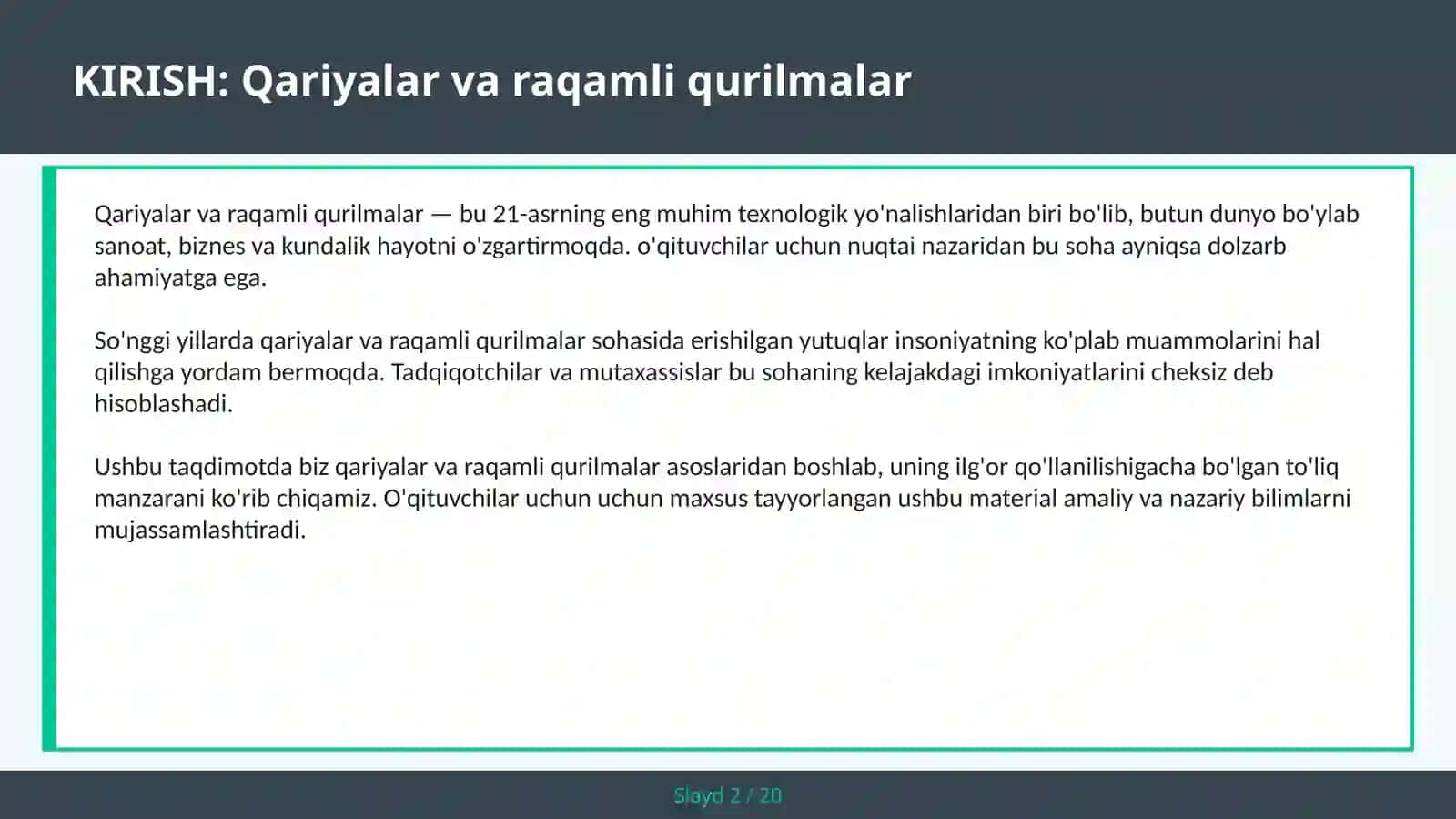 Qariyalar va Raqamli Qurilmalar 2