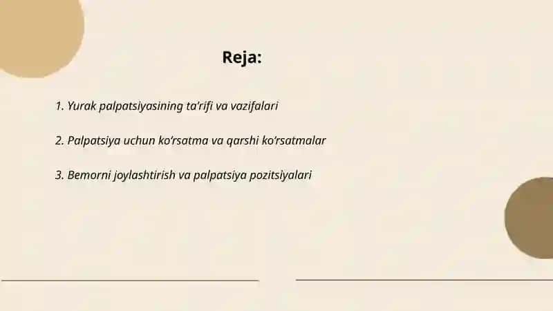 Yurak palpatsiyasi 2