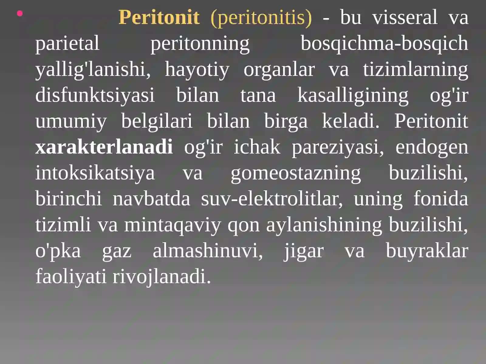 Ginekologik peritonit 2