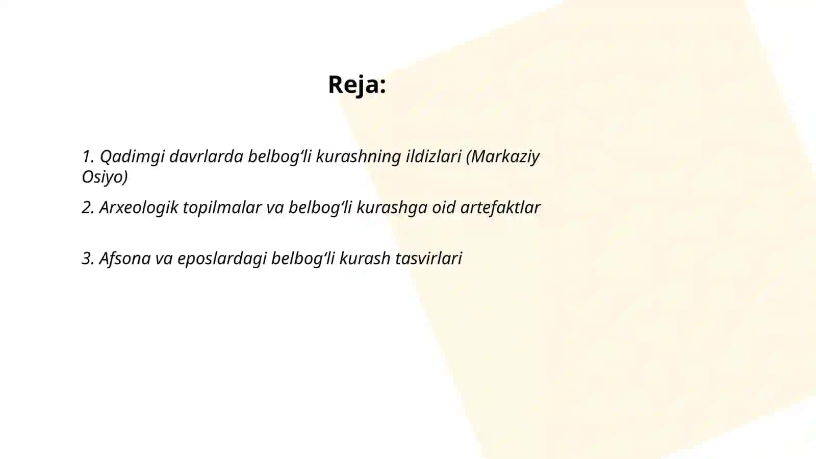 Belbogʻli kurashning kelib chiqishi 2