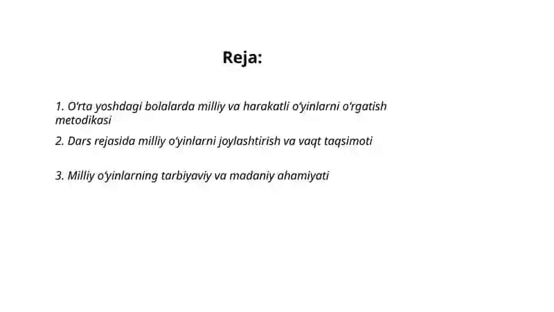 Milliy va Harakatli o'yinlar 2