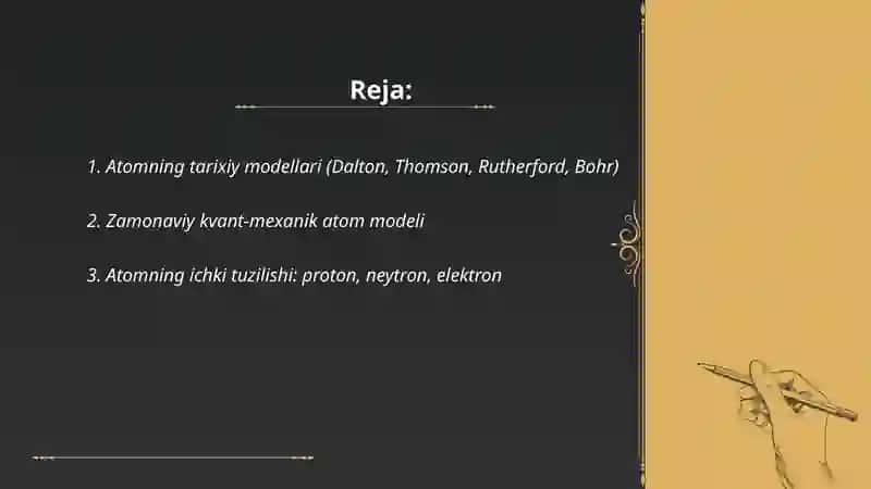 Atom molekulyar talimot 2