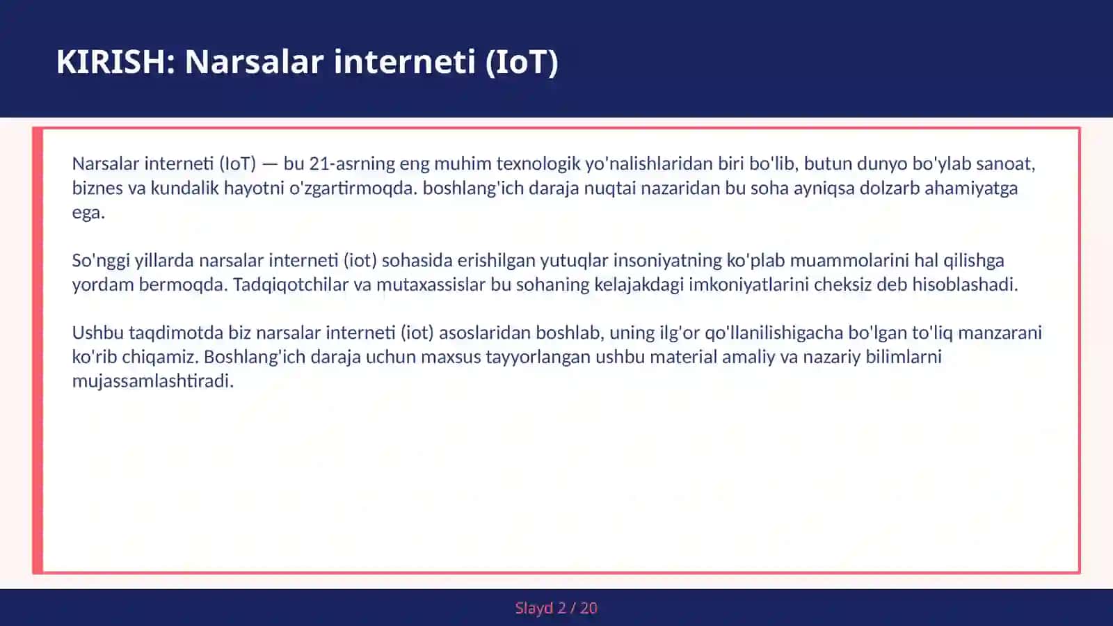 Narsalar interneti (IoT) 2