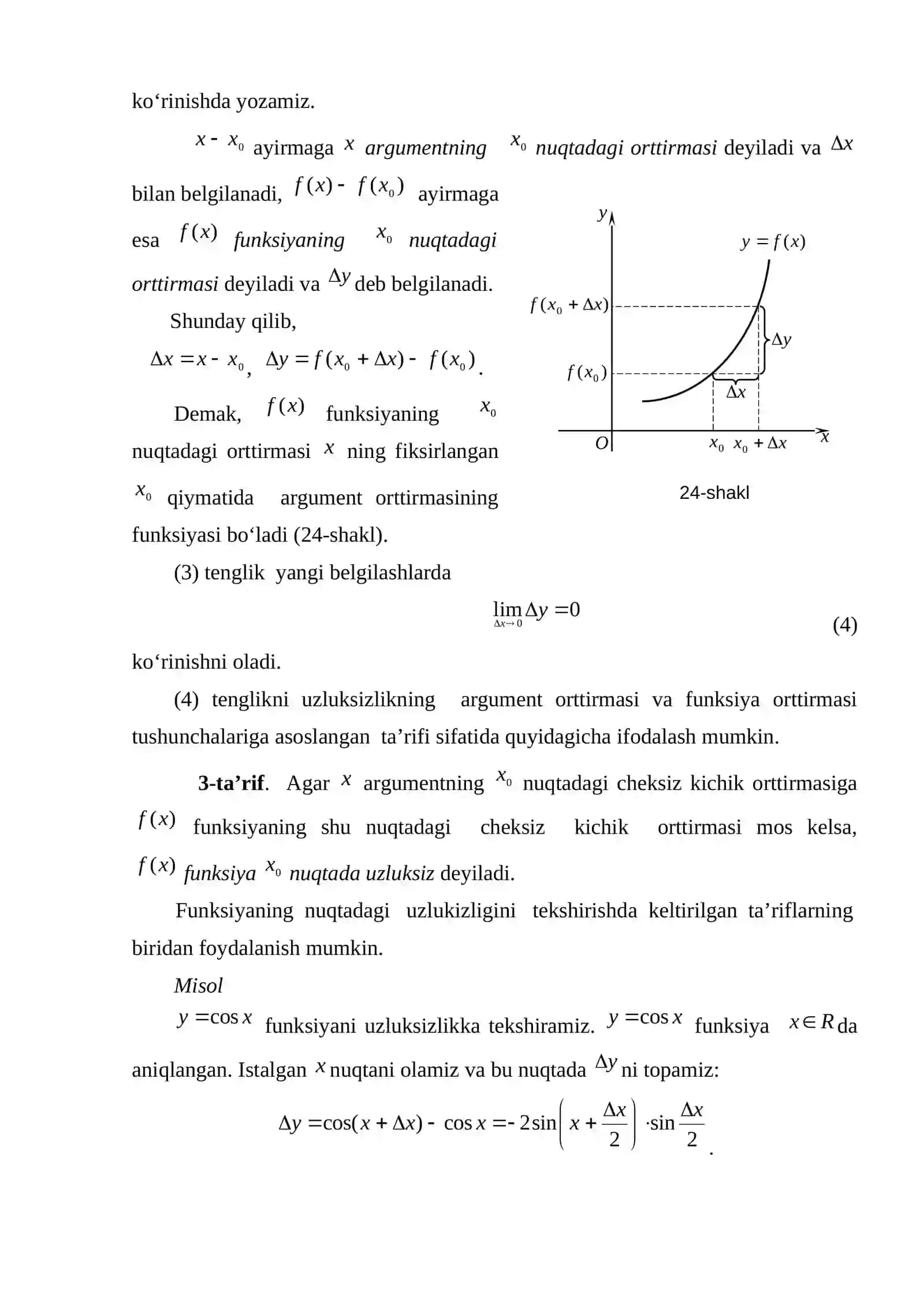 Uzluksiz funksiyalar 2