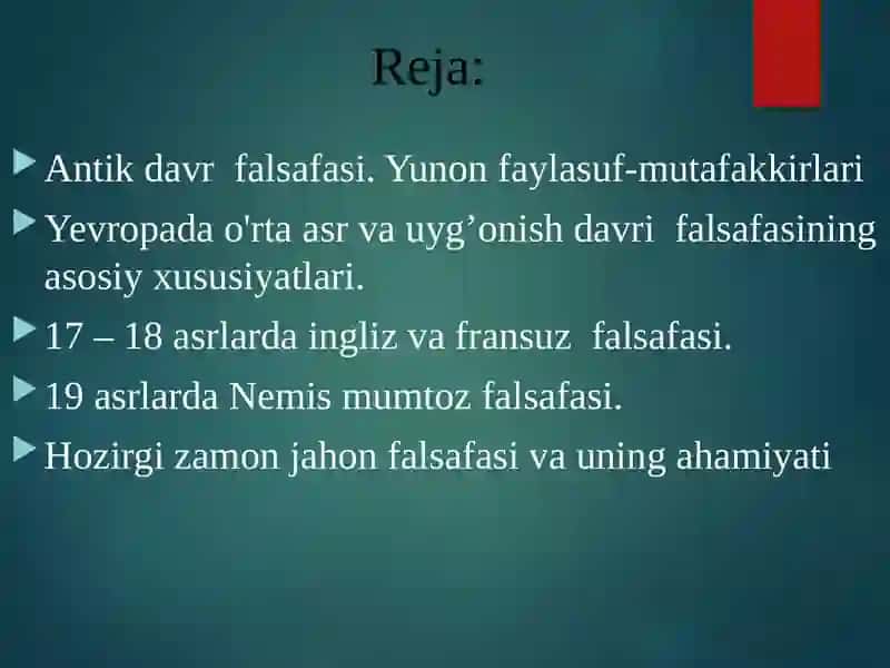 G‘arb falsafasining ustuvor yo‘nalishlari va ularning fan taraqqiyotiga ta'siri 2
