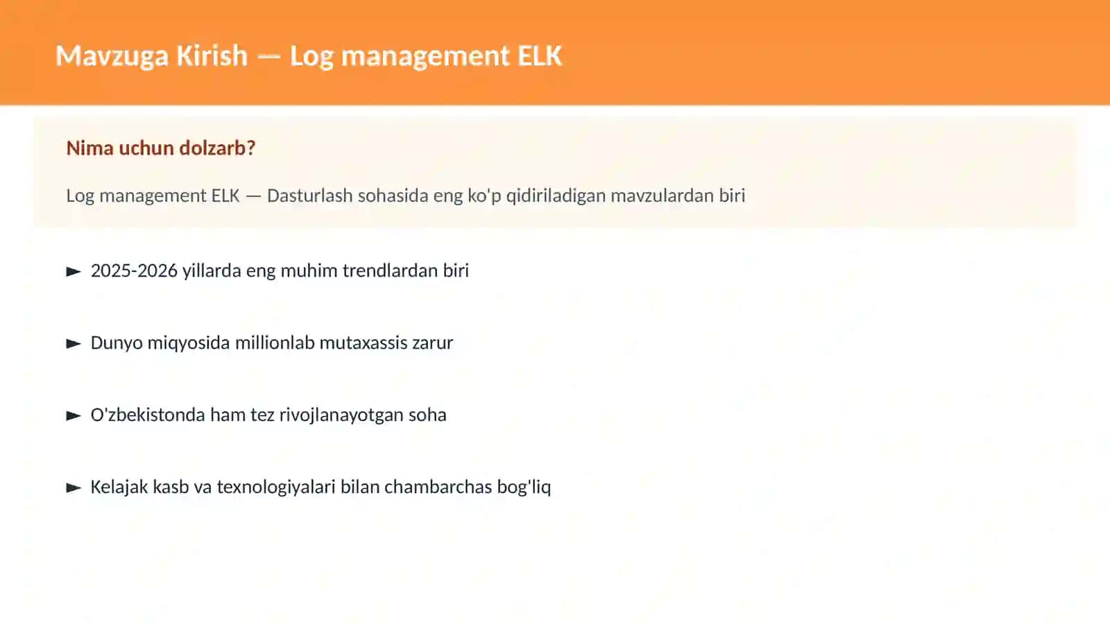 Log management ELK 2