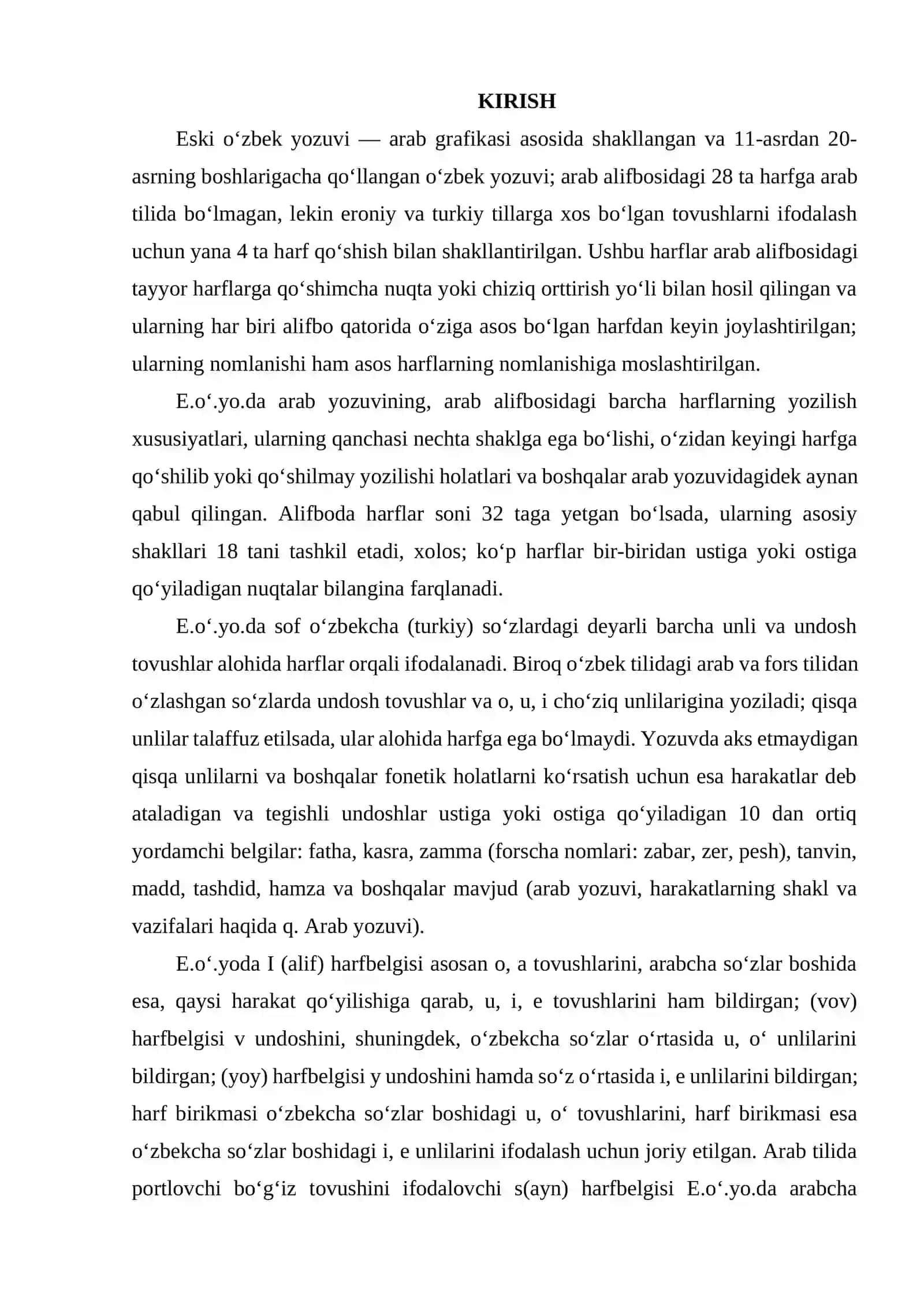 ESKI O‘ZBEK YOZUVINING SHAKILLANISHI 2