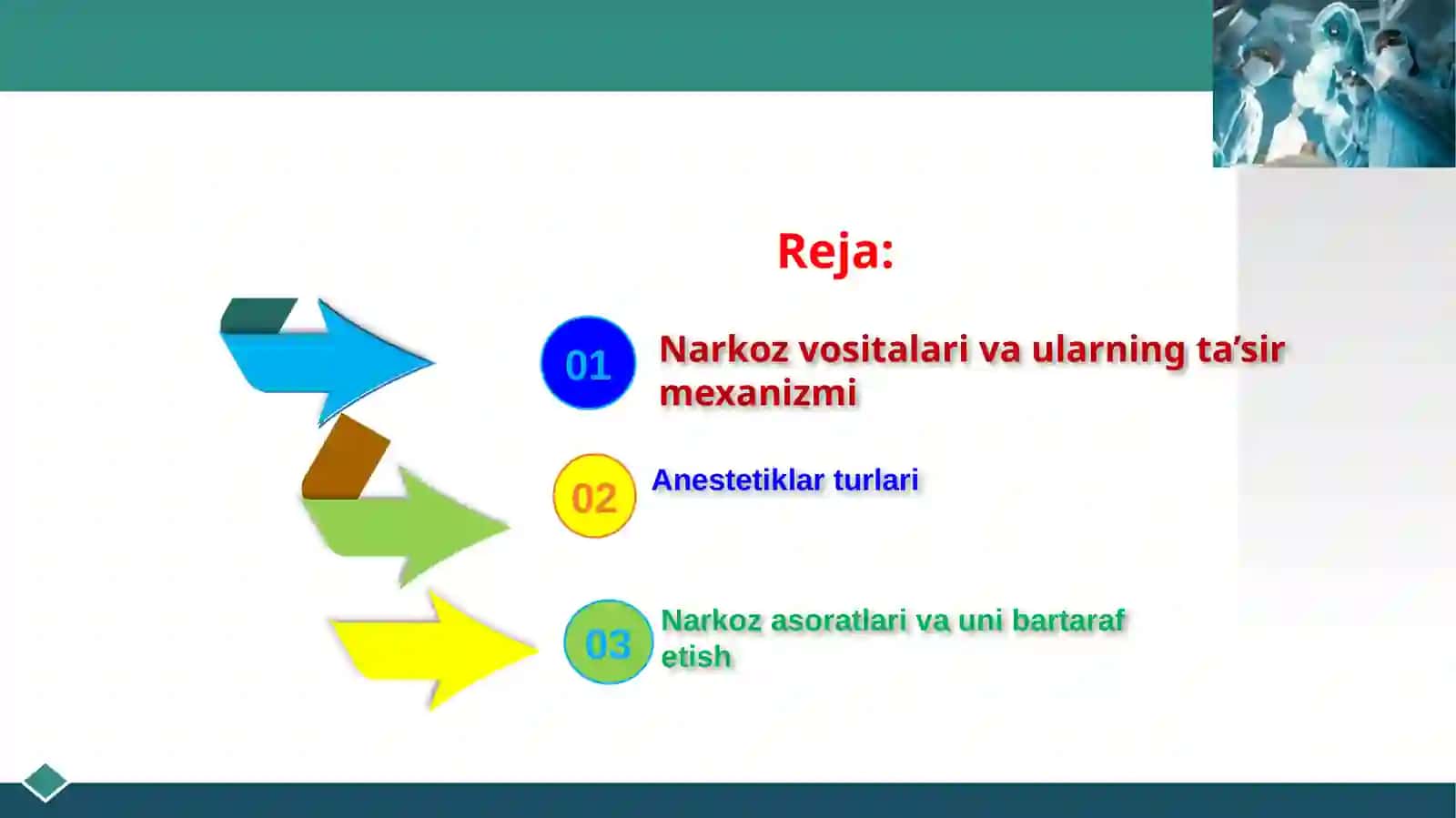 NARKOZ VOSITALARI (ANESTETIKLAR) 2