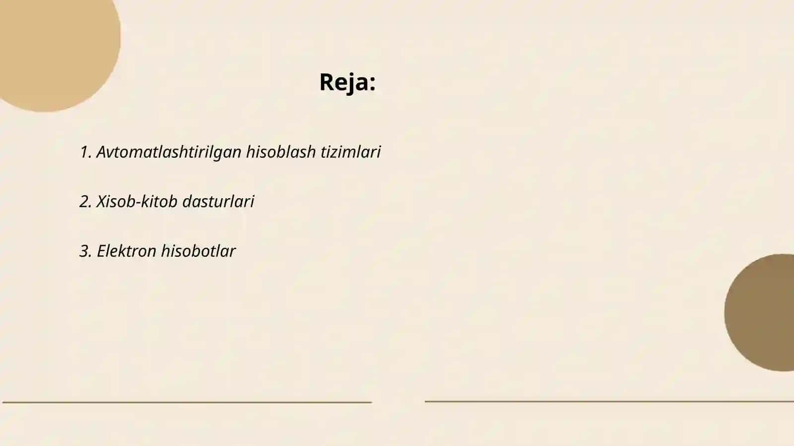 Avtomatlashtirilgan hisoblash tizimlari 2