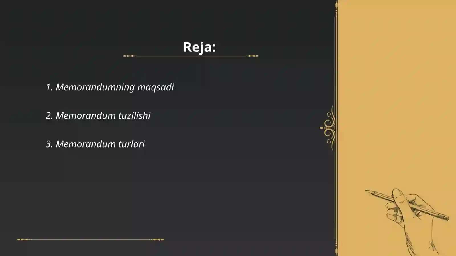 Memorandum haqida 2