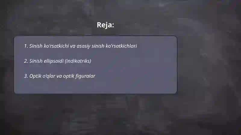 Kristallooptika elementlari 2