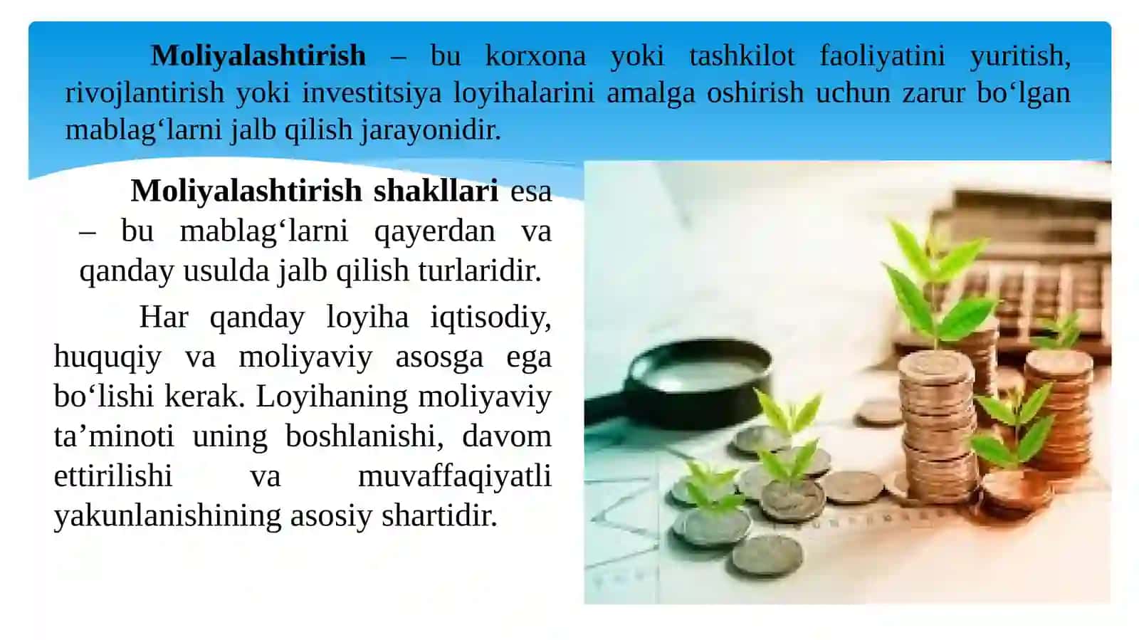Moliyalashtirish shakllari 2