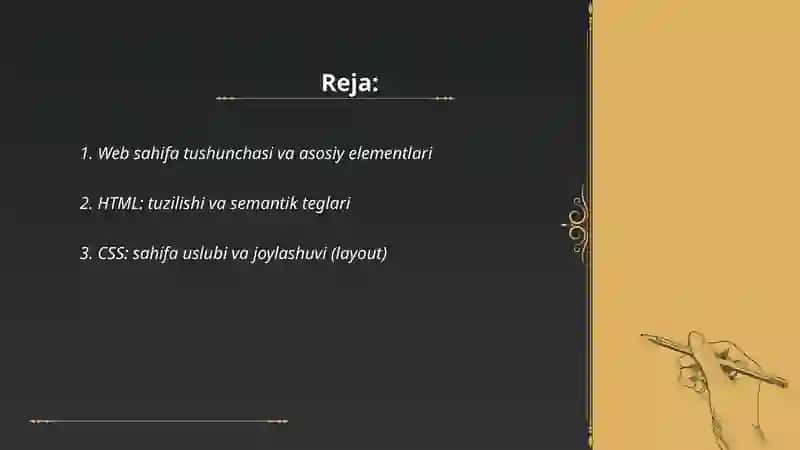 Web sahifa va uning tuzilishi 2