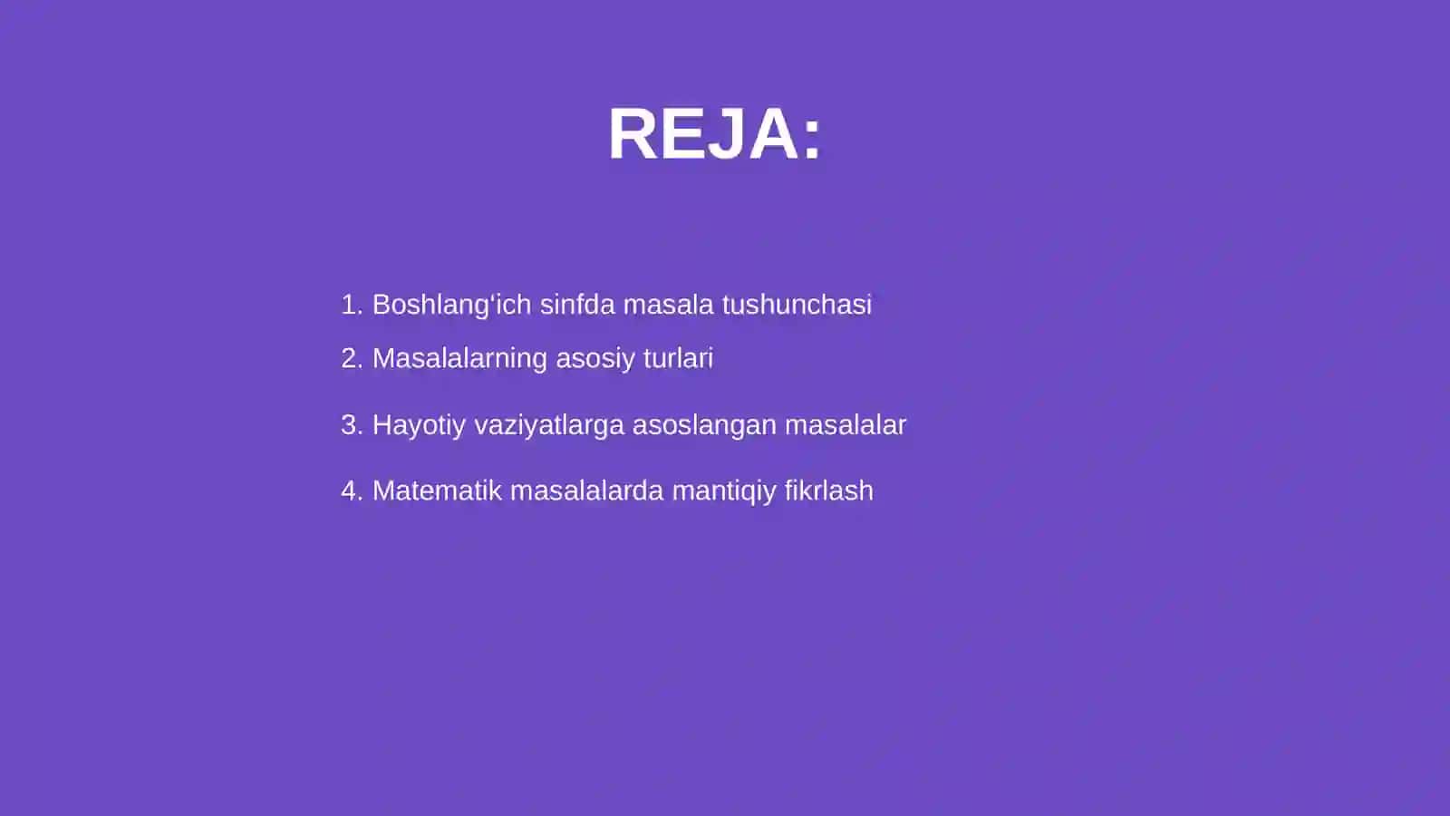Boshlang'ich sinflarda masala va uning turli 2