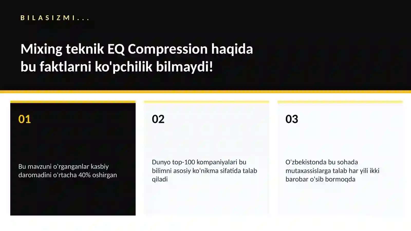 MUSIQA VA AUDIO TEXNOLOGIYALAR 2