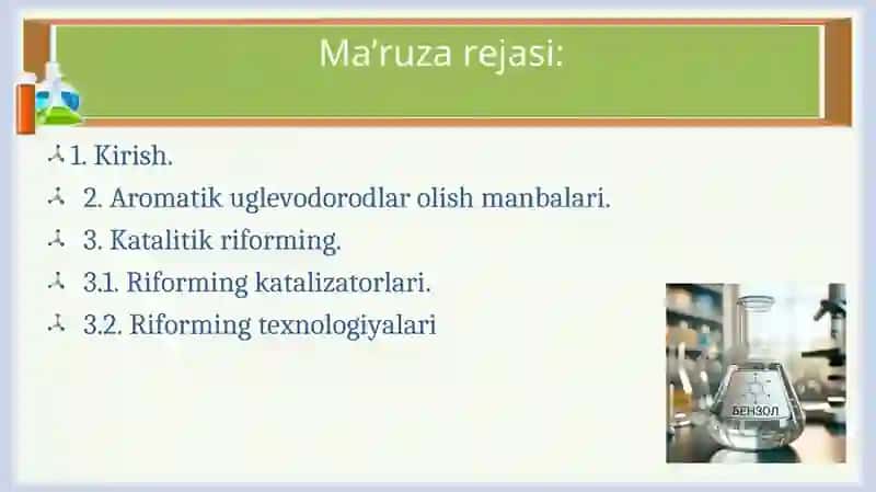 Aromatik birikmalar sintezi 2