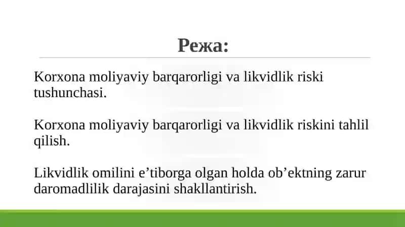 Likvidlik riski 2