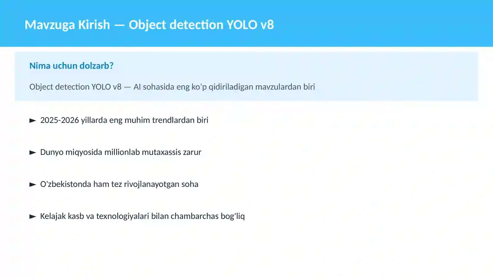 Object detection YOLO v8 2