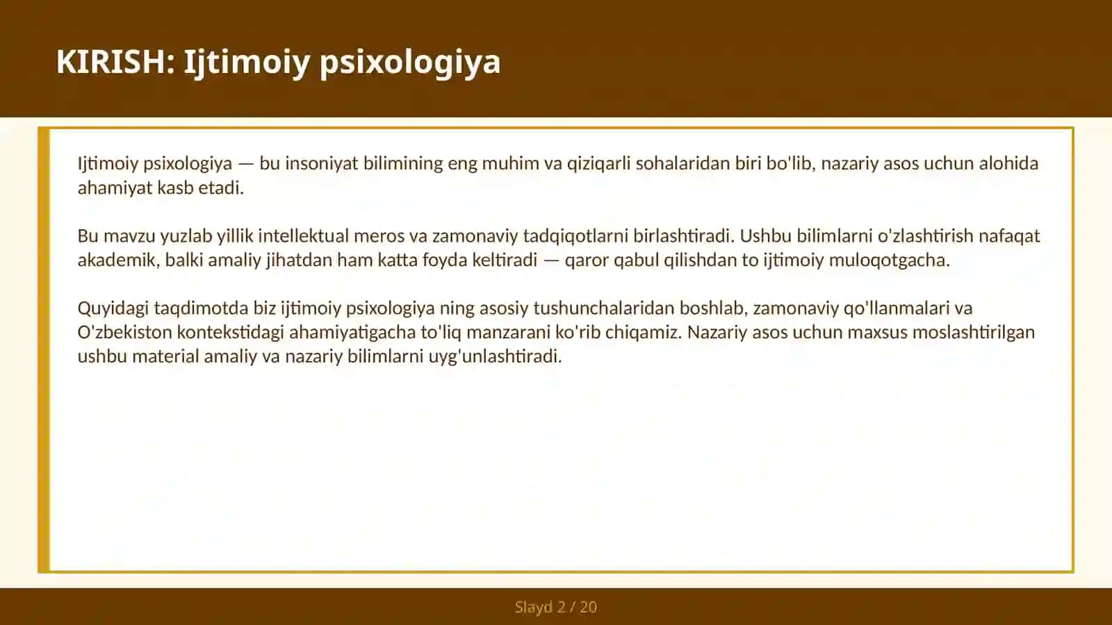 Ijtimoiy Psixologiya 2