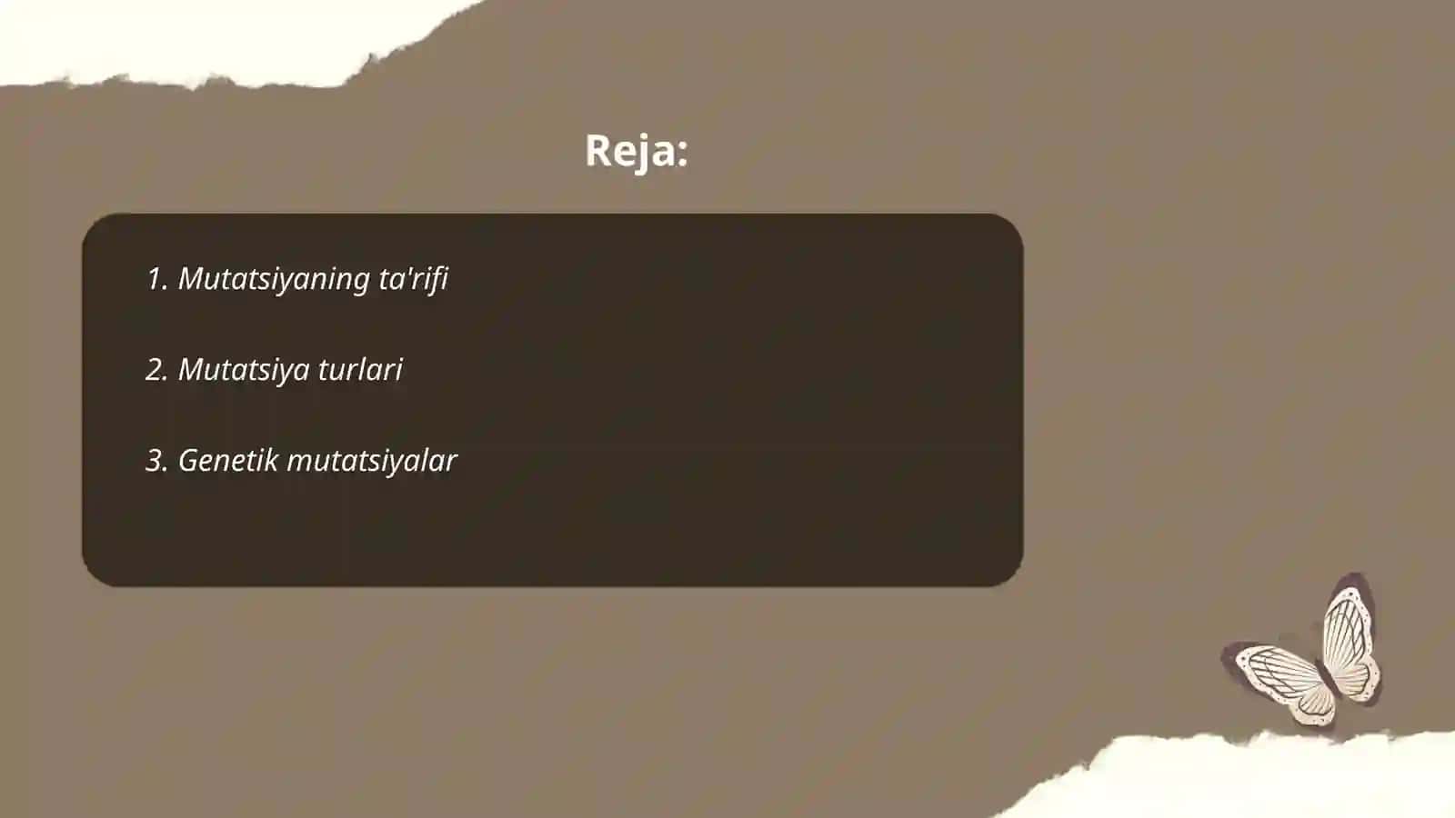 Mutatsiya nima? 2